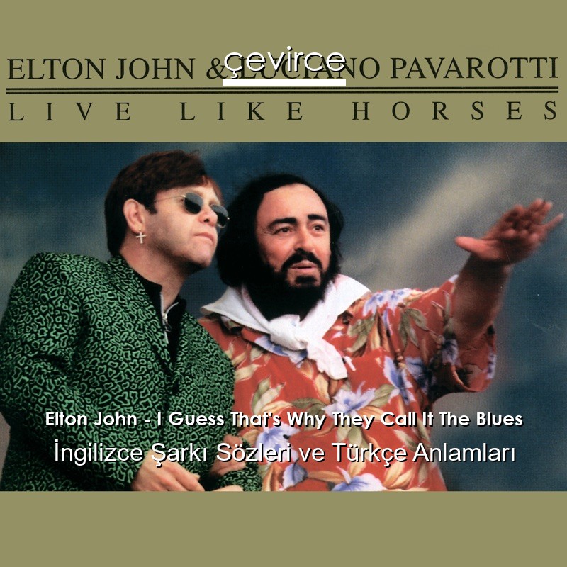 Elton John – I Guess That’s Why They Call It The Blues İngilizce Şarkı Sözleri Türkçe Anlamları