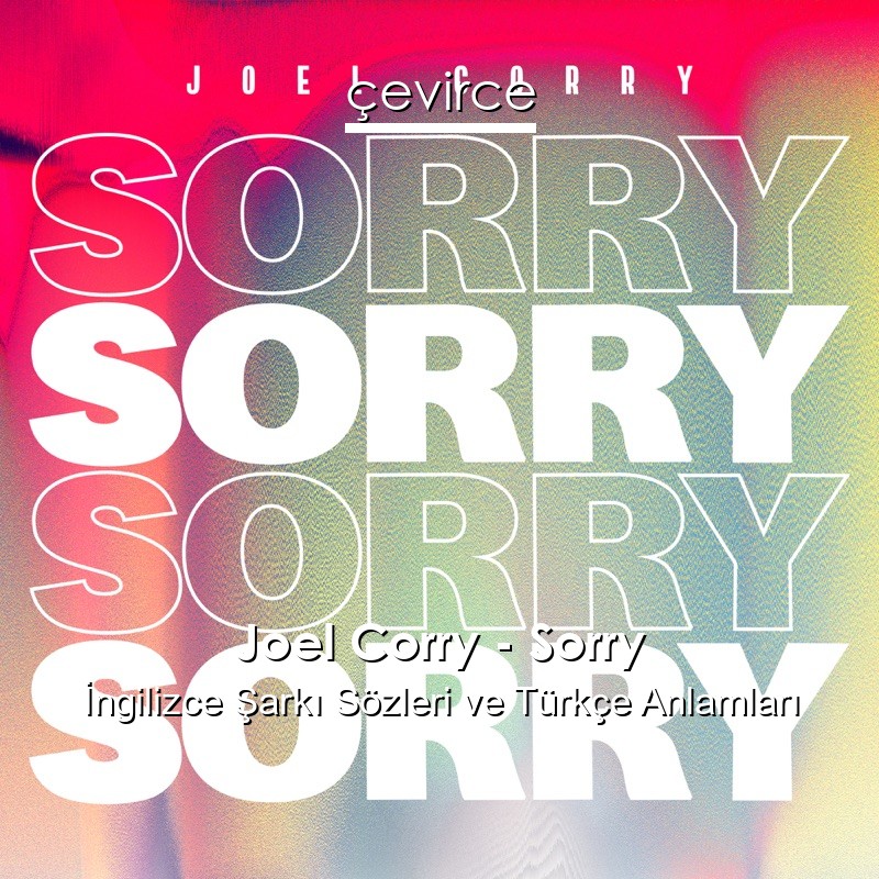 Joel Corry – Sorry İngilizce Şarkı Sözleri Türkçe Anlamları