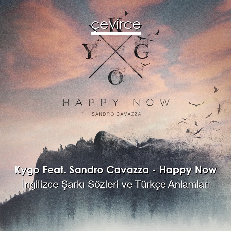 Kygo Feat. Sandro Cavazza – Happy Now İngilizce Şarkı Sözleri Türkçe Anlamları