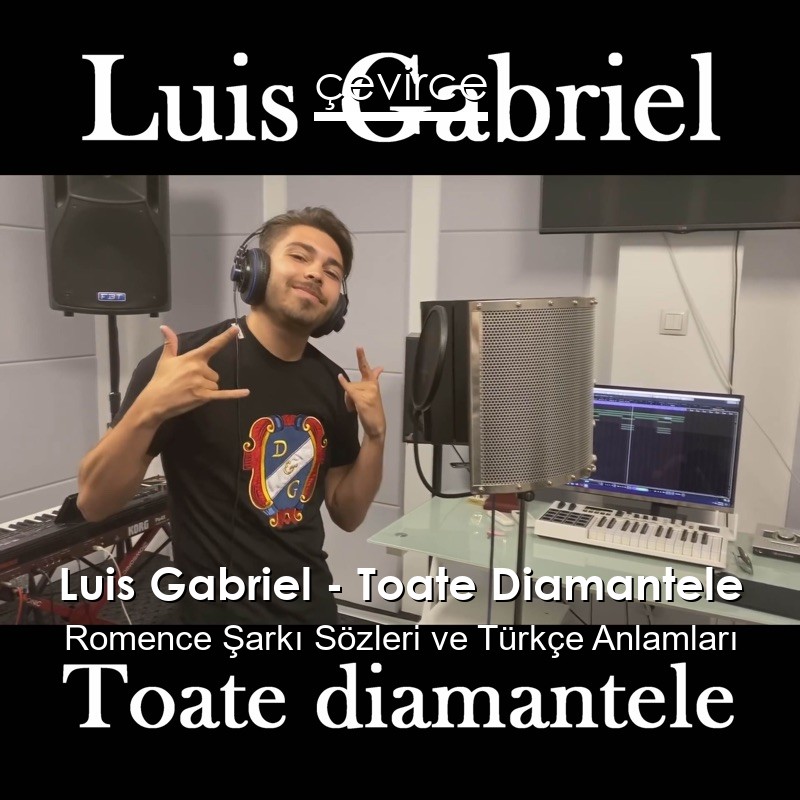 Luis Gabriel – Toate Diamantele Romence Şarkı Sözleri Türkçe Anlamları