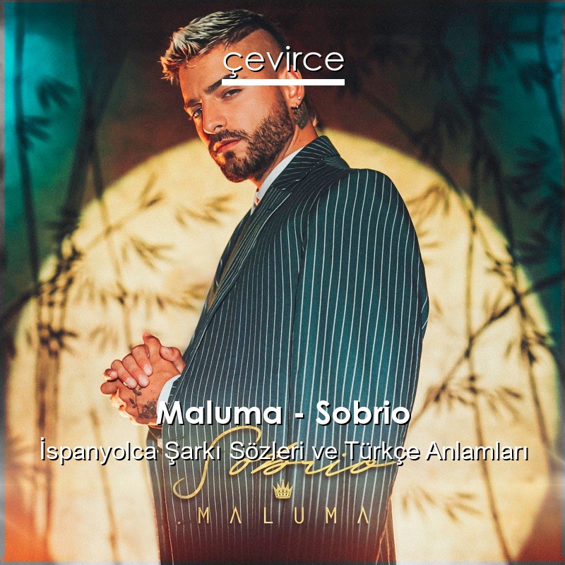 Maluma – Sobrio İspanyolca Şarkı Sözleri Türkçe Anlamları