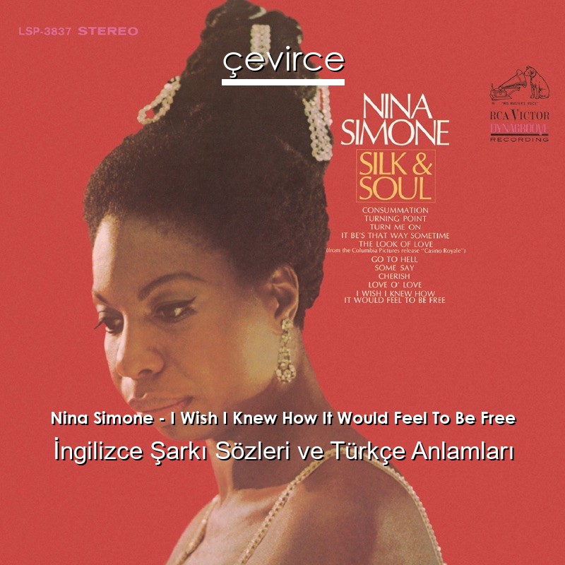 Nina Simone – I Wish I Knew How It Would Feel To Be Free İngilizce Şarkı Sözleri Türkçe Anlamları