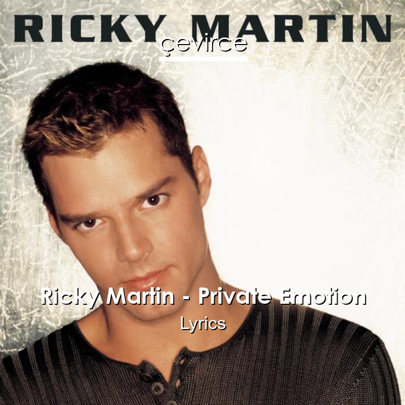 Ricky Martin – Private Emotion Lyrics