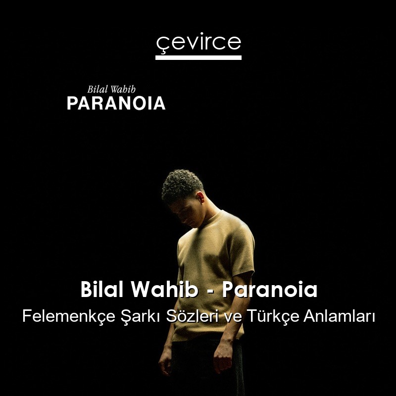 Bilal Wahib – Paranoia Felemenkçe Şarkı Sözleri Türkçe Anlamları