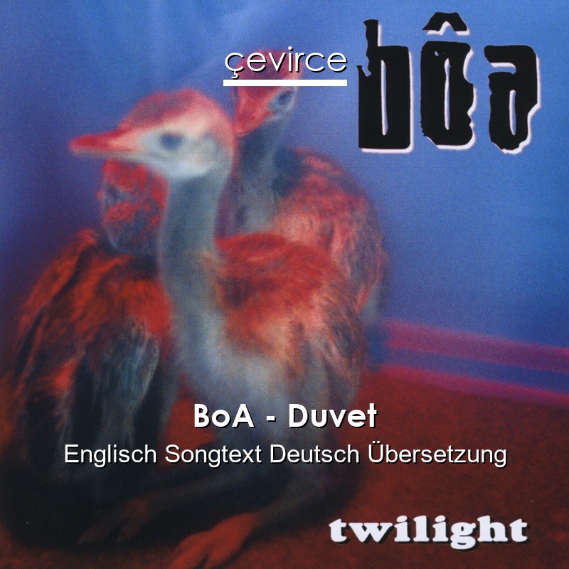 BoA – Duvet Englisch Songtext Deutsch Übersetzung