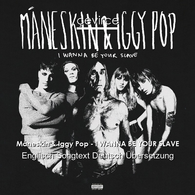 Måneskin & Iggy Pop – I WANNA BE YOUR SLAVE Englisch Songtext Deutsch Übersetzung