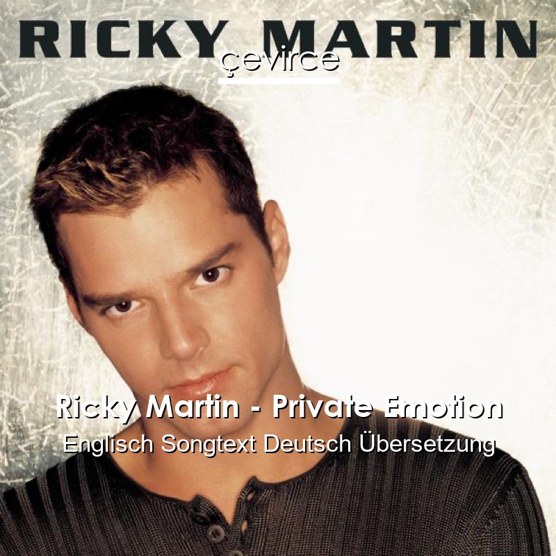 Ricky Martin – Private Emotion Englisch Songtext Deutsch Übersetzung