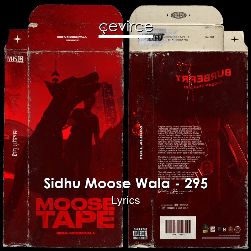 Sidhu Moose Wala – 295 Lyrics