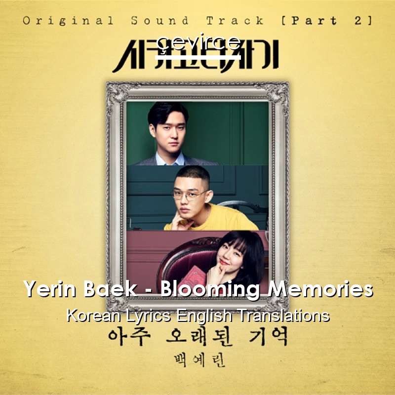 Yerin Baek – Blooming Memories Korean Lyrics English Translations