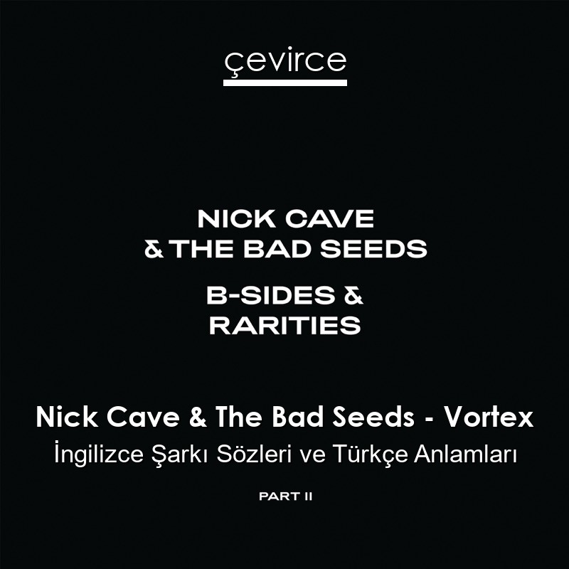 Nick Cave & The Bad Seeds – Vortex İngilizce Şarkı Sözleri Türkçe Anlamları