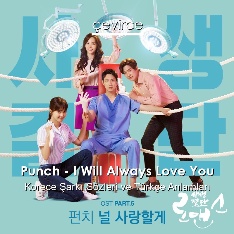 Punch – I Will Always Love You Korece Şarkı Sözleri Türkçe Anlamları