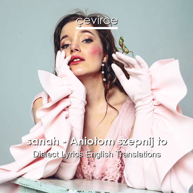 sanah – Aniołom szepnij to Dialect Lyrics English Translations