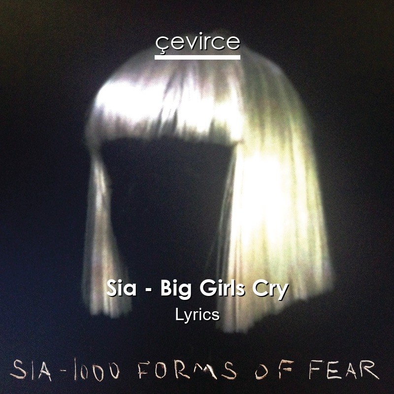 Sia – Big Girls Cry Lyrics