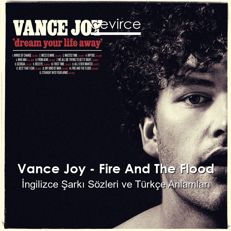 Vance Joy – Fire And The Flood İngilizce Şarkı Sözleri Türkçe Anlamları