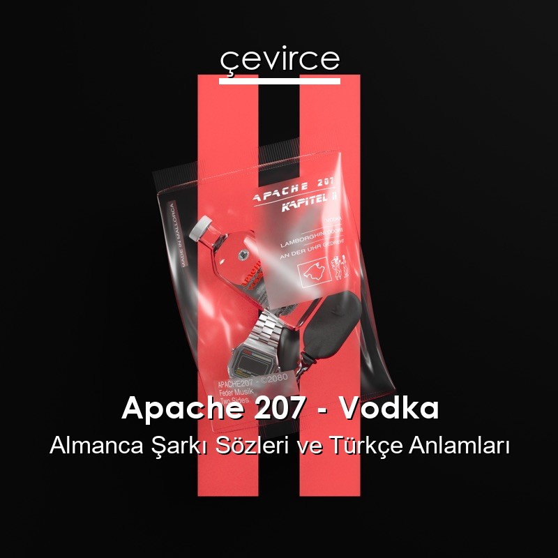 Apache 207 – Vodka Almanca Şarkı Sözleri Türkçe Anlamları