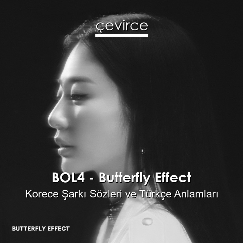 BOL4 – Butterfly Effect Korece Şarkı Sözleri Türkçe Anlamları