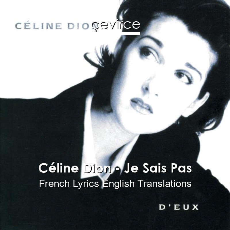 Céline Dion – Je Sais Pas French Lyrics English Translations