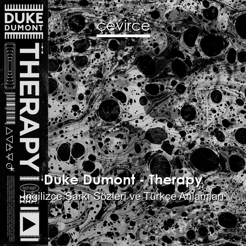 Duke Dumont – Therapy İngilizce Şarkı Sözleri Türkçe Anlamları