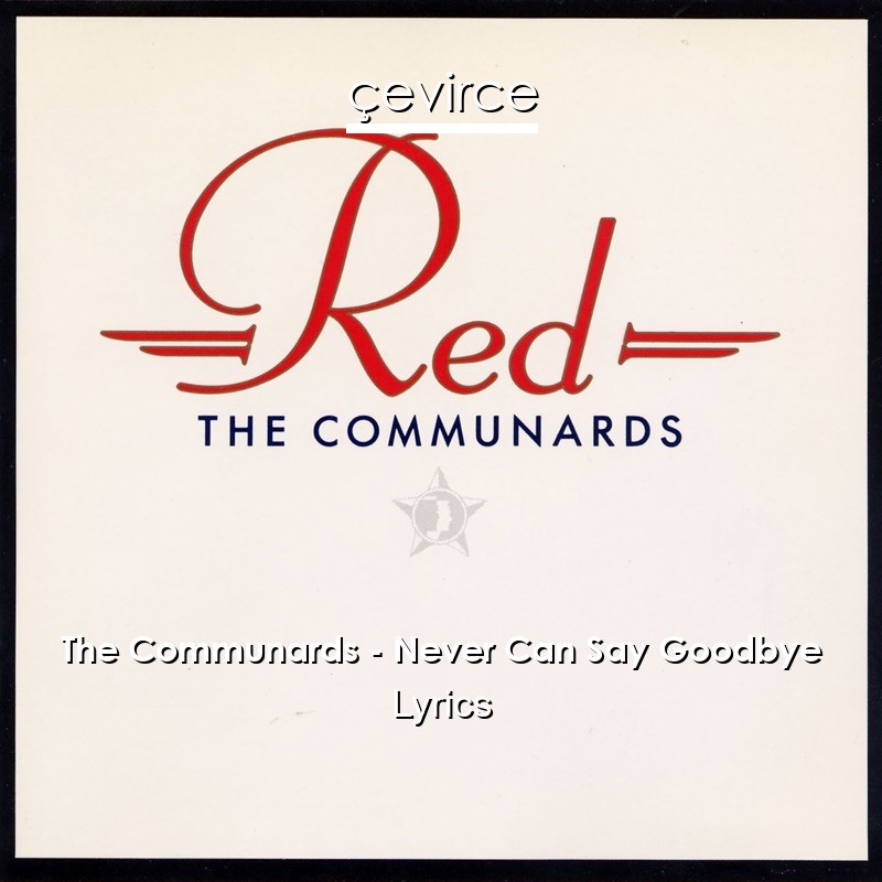 The Communards – Never Can Say Goodbye Lyrics