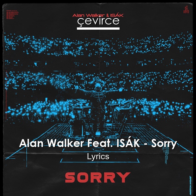 Alan Walker Feat. ISÁK – Sorry Lyrics