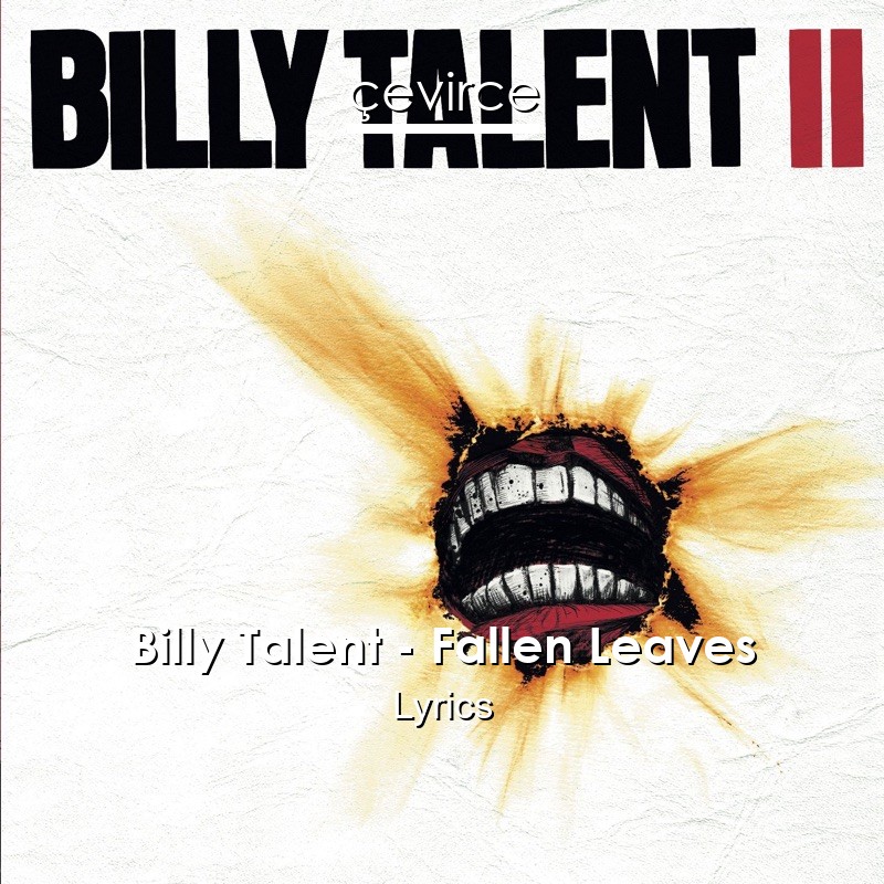 Billy Talent – Fallen Leaves Lyrics