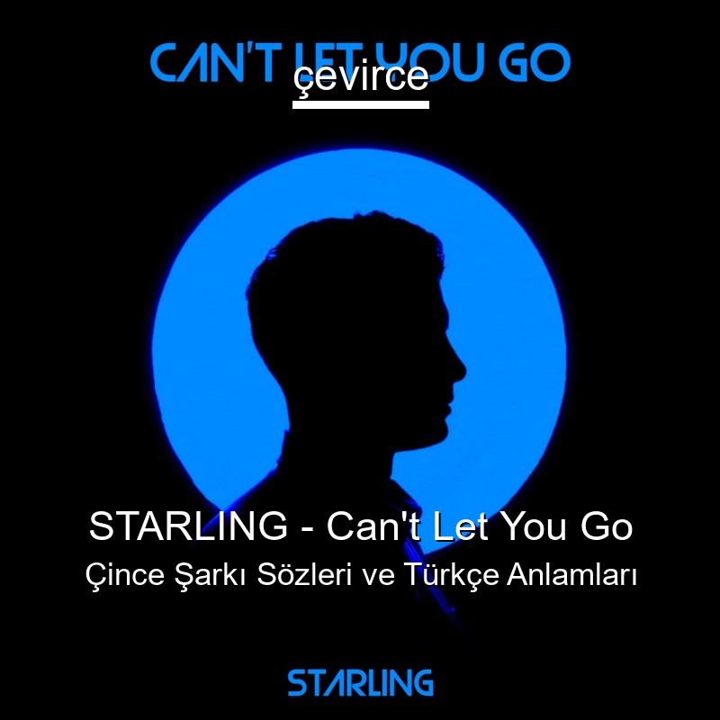 STARLING – Can’t Let You Go Çince Şarkı Sözleri Türkçe Anlamları