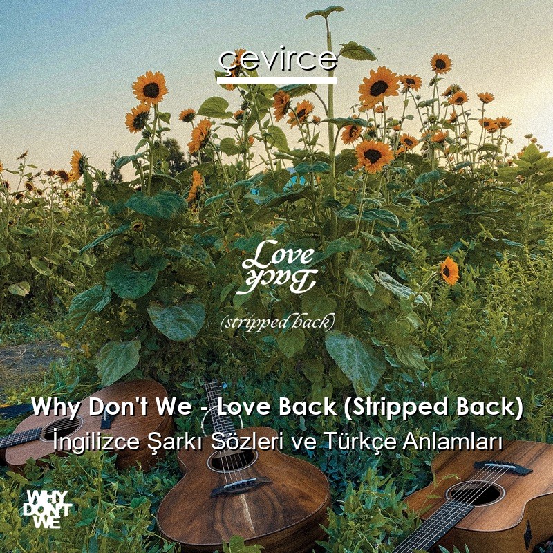 Why Don’t We – Love Back (Stripped Back) İngilizce Şarkı Sözleri Türkçe Anlamları