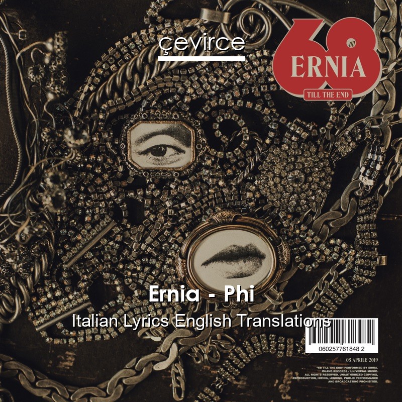 Ernia – Phi Italian Lyrics English Translations