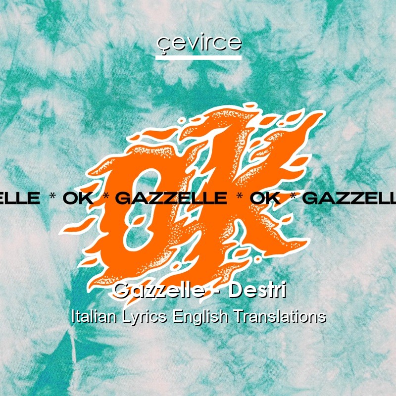 Gazzelle – Destri Italian Lyrics English Translations