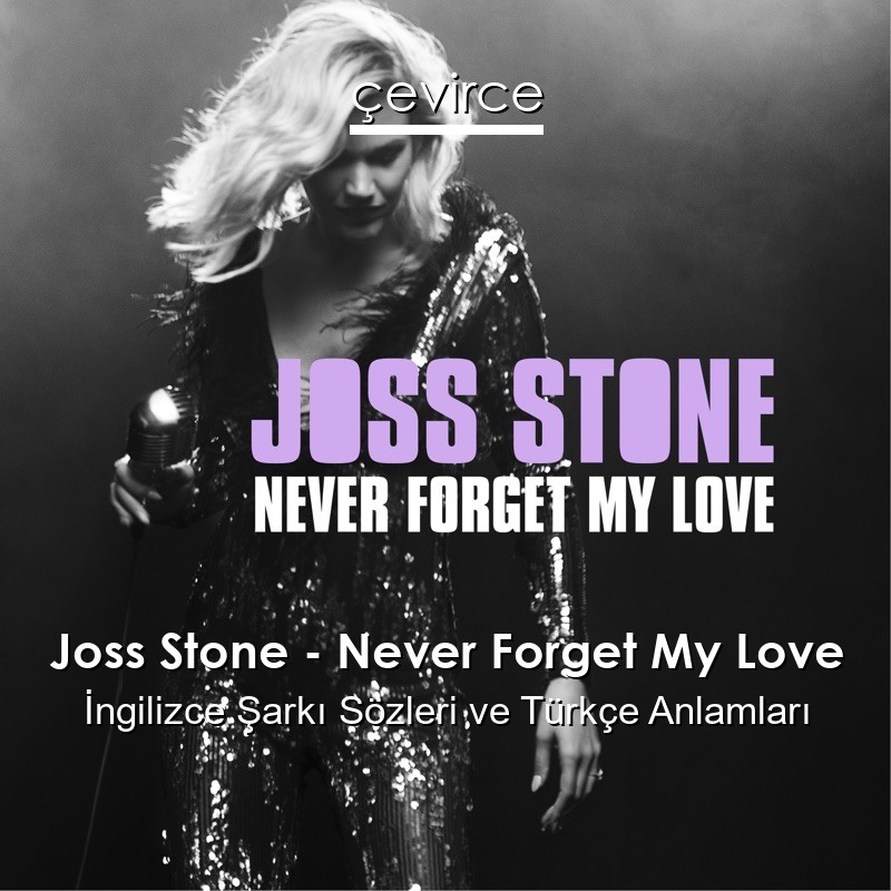 Joss Stone – Never Forget My Love İngilizce Şarkı Sözleri Türkçe Anlamları