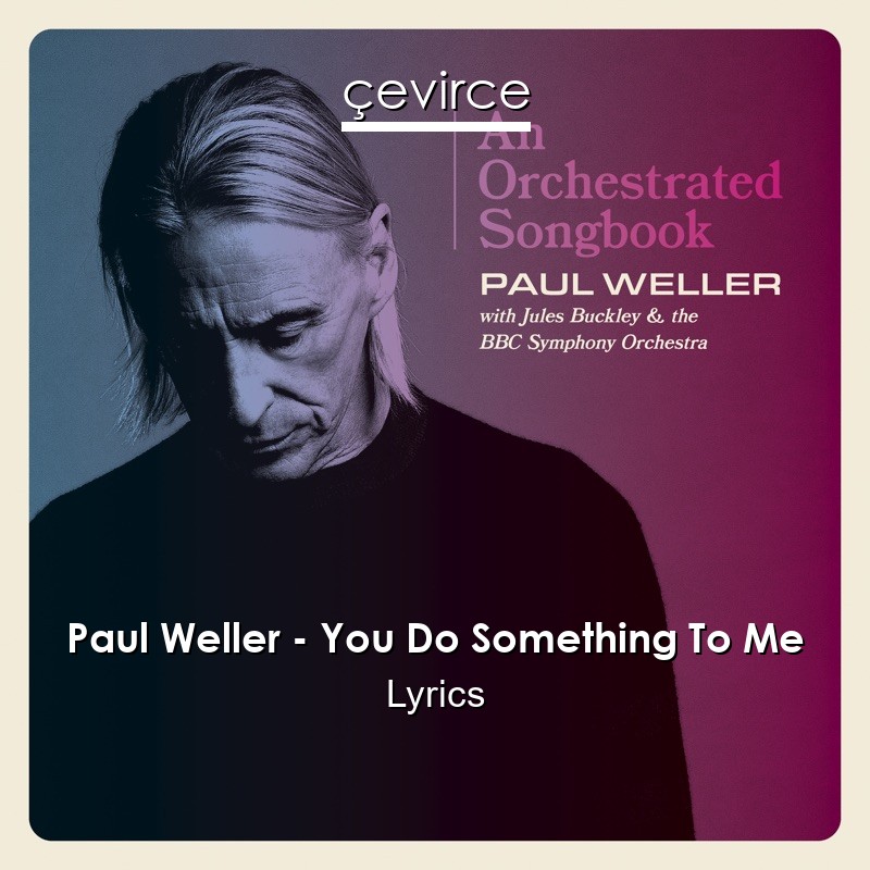 Paul Weller – You Do Something To Me Lyrics