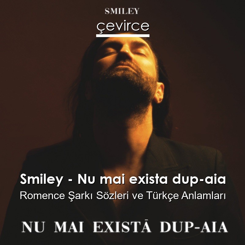 Smiley – Nu mai exista dup-aia Romence Şarkı Sözleri Türkçe Anlamları