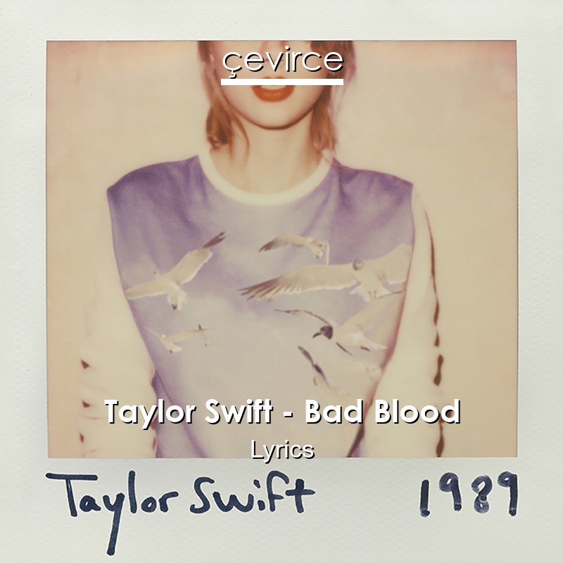 Taylor Swift – Bad Blood Lyrics