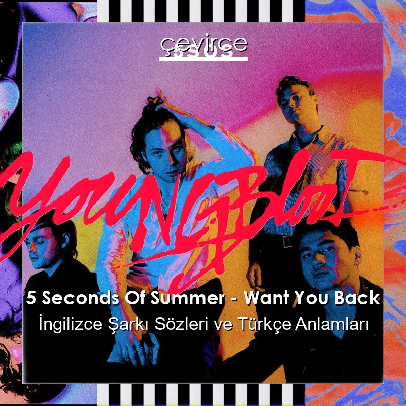 5 Seconds Of Summer – Want You Back İngilizce Şarkı Sözleri Türkçe Anlamları