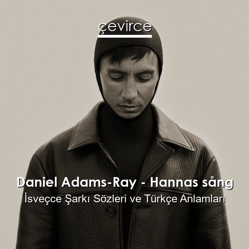 Daniel Adams-Ray – Hannas sång İsveçce Şarkı Sözleri Türkçe Anlamları