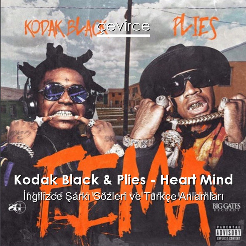 Kodak Black & Plies – Heart Mind İngilizce Şarkı Sözleri Türkçe Anlamları