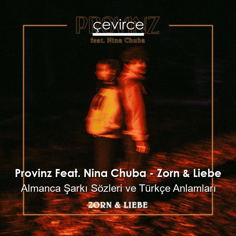 Provinz Feat. Nina Chuba – Zorn & Liebe Almanca Şarkı Sözleri Türkçe Anlamları