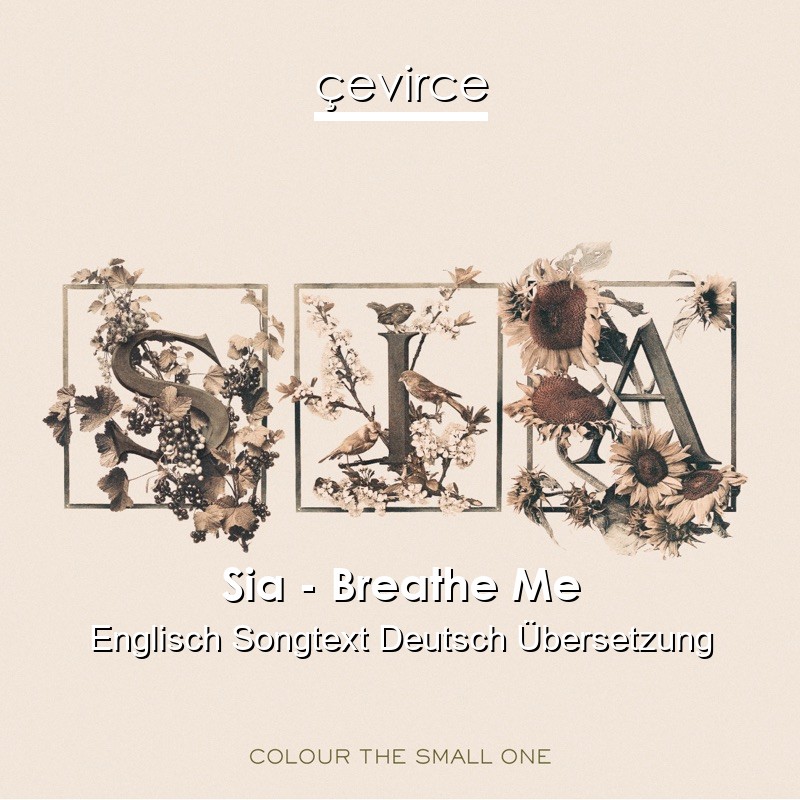 Sia – Breathe Me Englisch Songtext Deutsch Übersetzung