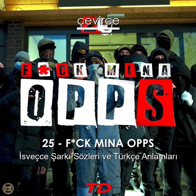 25 – F*CK MINA OPPS İsveçce Şarkı Sözleri Türkçe Anlamları