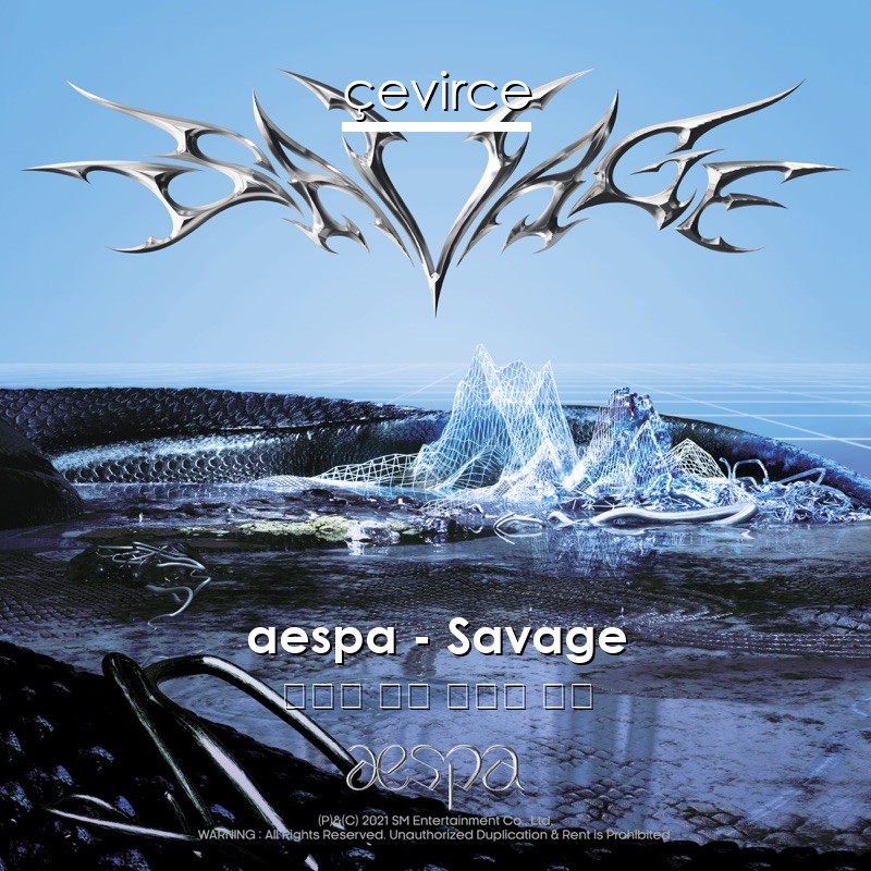 aespa – Savage 韓國人 歌詞 中國人 翻譯