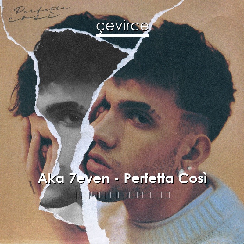 Aka 7even – Perfetta Così 意大利語 歌詞 中國人 翻譯