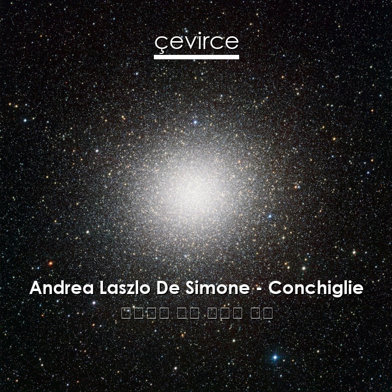 Andrea Laszlo De Simone – Conchiglie 意大利語 歌詞 中國人 翻譯