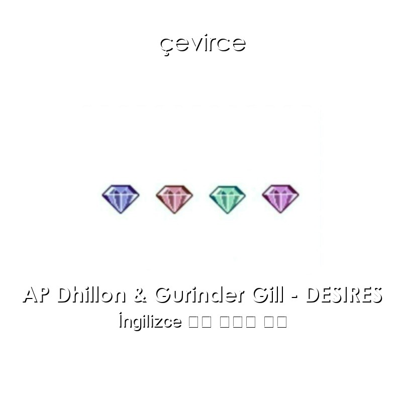 AP Dhillon & Gurinder Gill – DESIRES  歌詞 中國人 翻譯