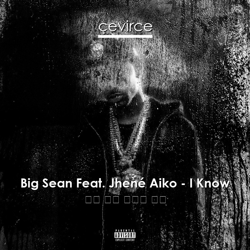 Big Sean Feat. Jhené Aiko – I Know 英語 歌詞 中國人 翻譯