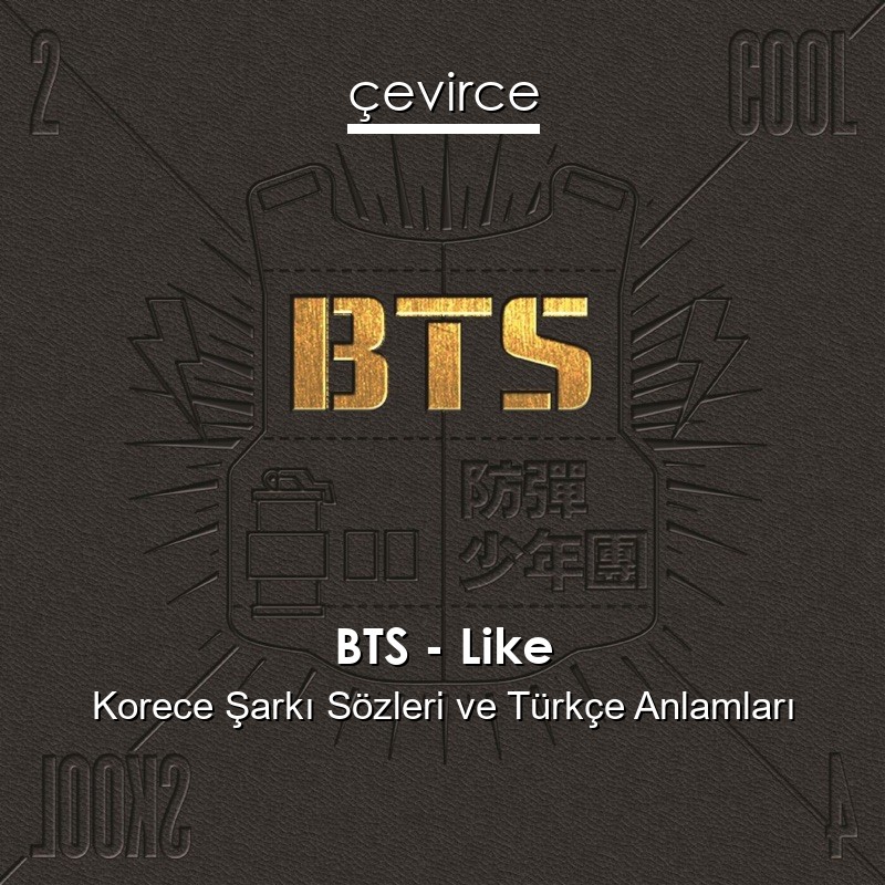 BTS – Like Korece Şarkı Sözleri Türkçe Anlamları