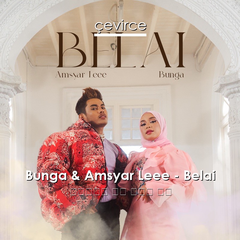 Bunga & Amsyar Leee – Belai 印度尼西亞 歌詞 中國人 翻譯