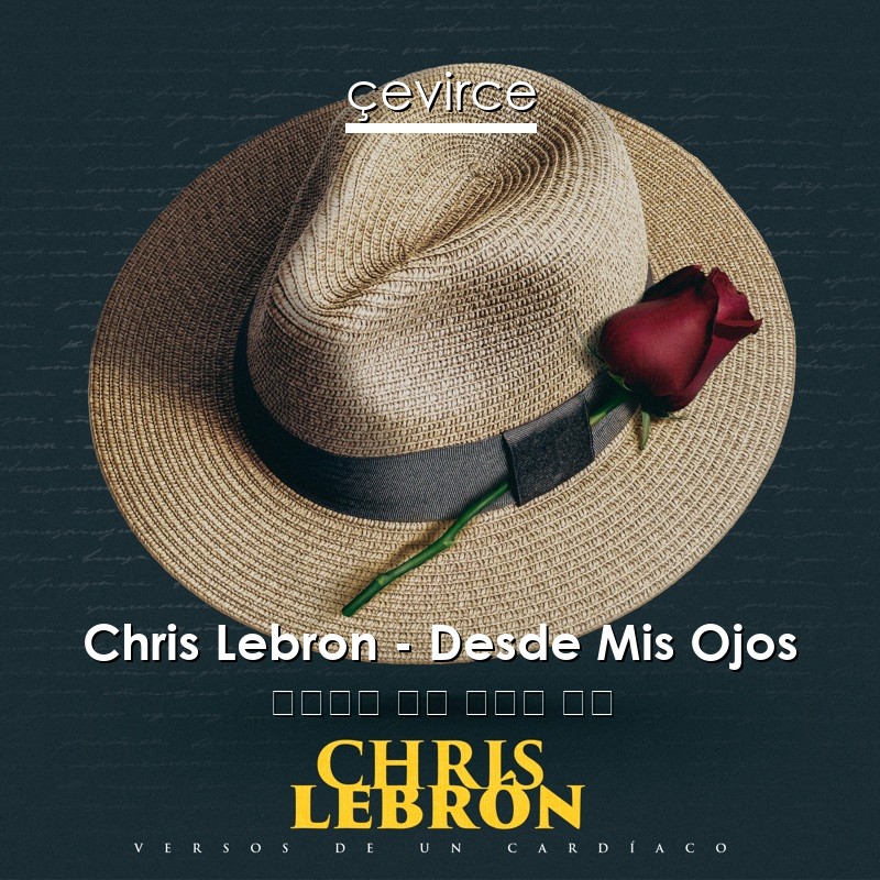 Chris Lebron – Desde Mis Ojos 西班牙語 歌詞 中國人 翻譯