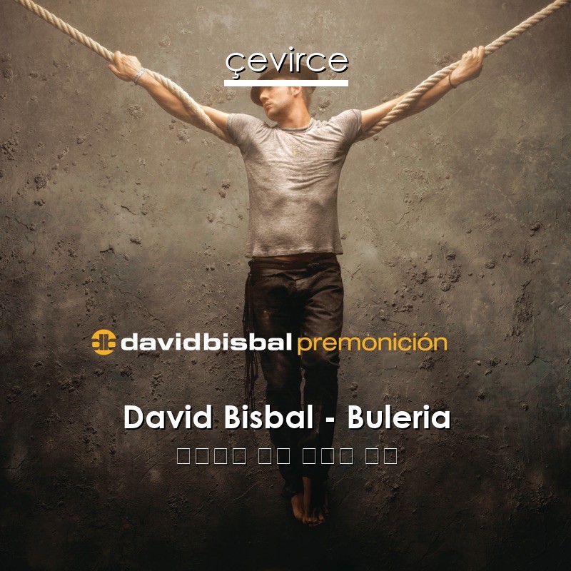 David Bisbal – Buleria 西班牙語 歌詞 中國人 翻譯