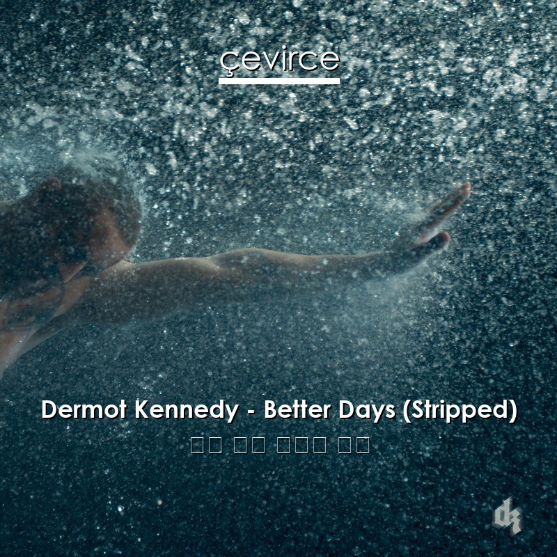 Dermot Kennedy – Better Days (Stripped) 英語 歌詞 中國人 翻譯