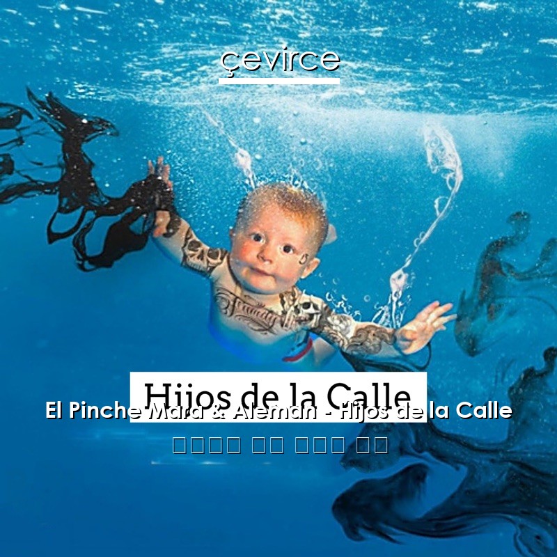 El Pinche Mara & Aleman – Hijos de la Calle 西班牙語 歌詞 中國人 翻譯